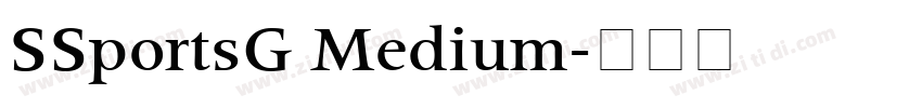 SSportsG Medium字体转换